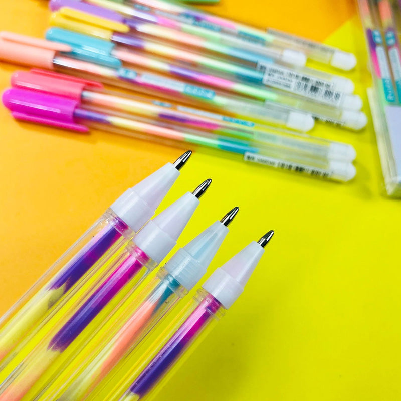 Gradient Rainbow Pastel Color Gel Pen