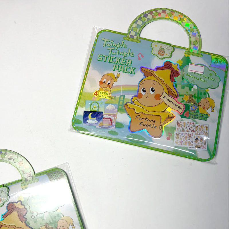 Portable Sticker Activity Book Set – Creative Sticker Pack with Doodle Pages for Kids