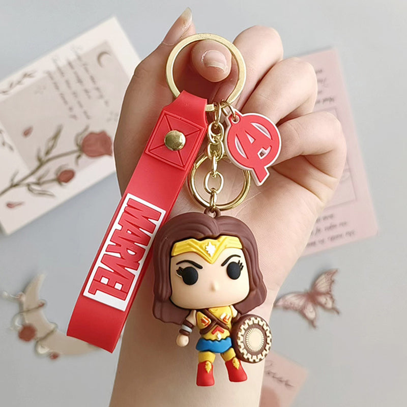 Cartoon Avengers Epoxy Doll Keychain