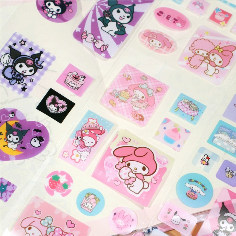 Boxed Pull-Out Pre Cut Sanrio Sticker Roll