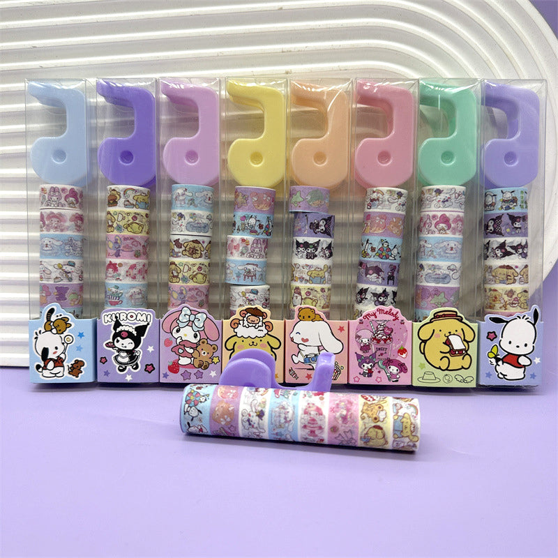 Hello Kitty Washi Tape Set of 8 Decorative Tapes