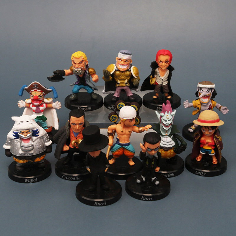 Set of 4 One Piece 4cm Mini Figures