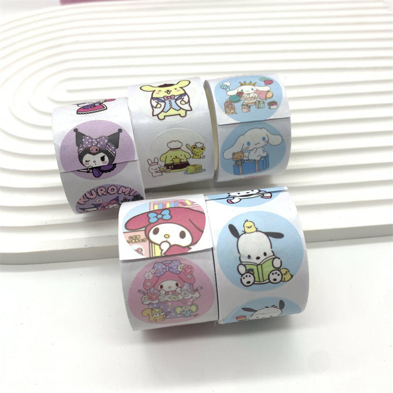 Sanrio Round Stickers Tape Roll