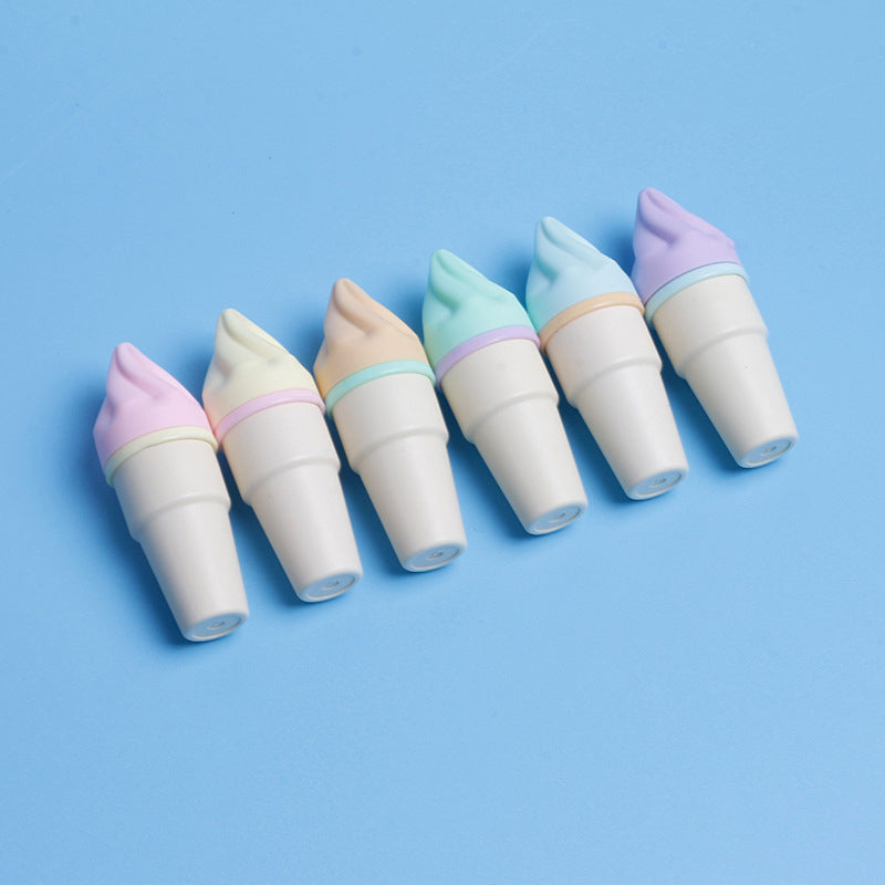 Kawaii Set of 6 Mini Cone Shape Liquid Highlighter