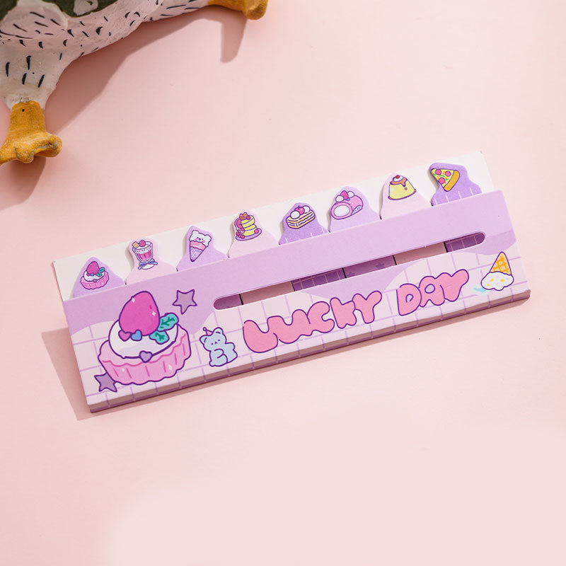 Cartoon Colorful Girly Sticky Notes Mini Bookmarks