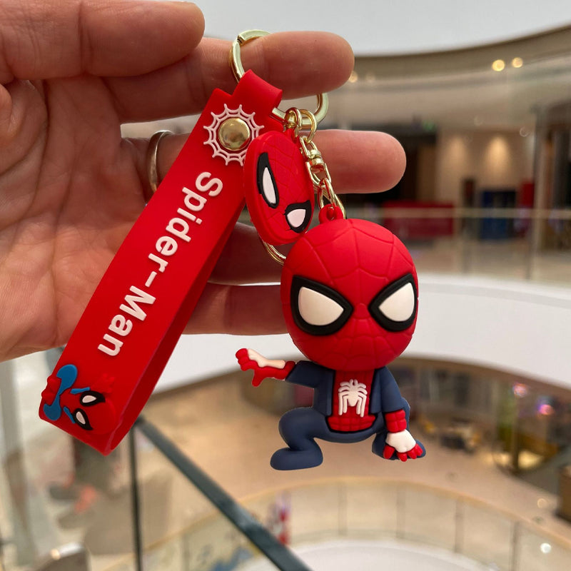 Spiderman Playful Pendant Keychain with Strap