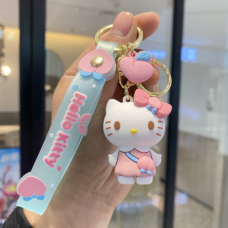 Sanrio Kuromi Hello Kitty My Melody Keychain with Strap