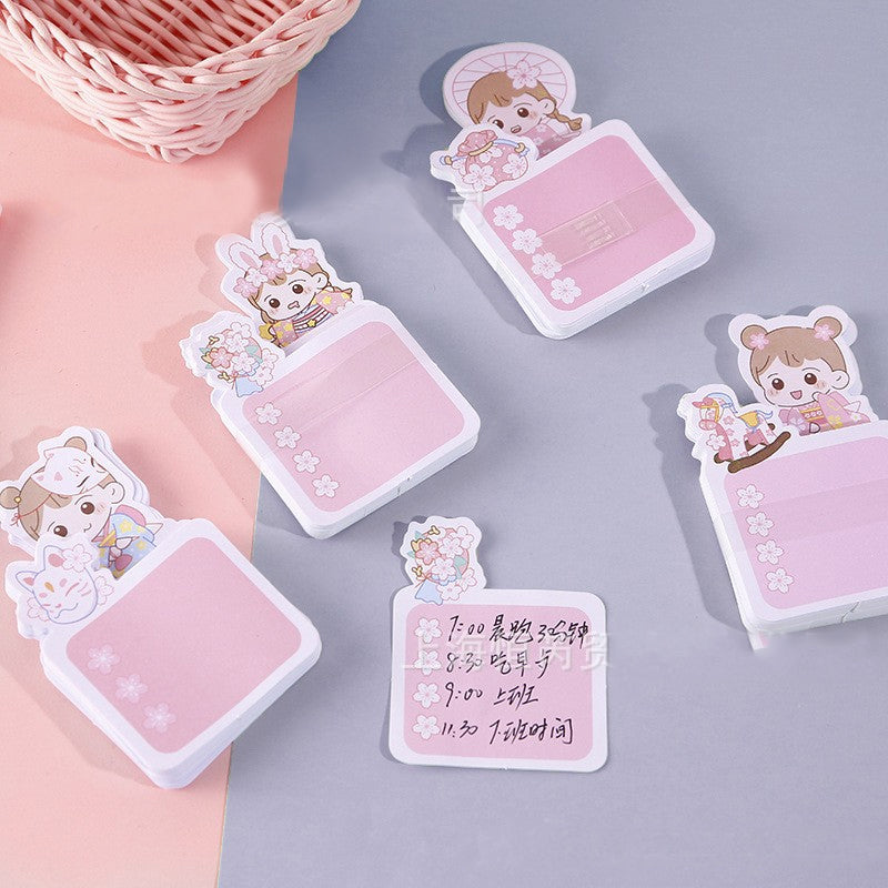 Kawaii Doll Sakura Post-It Notes