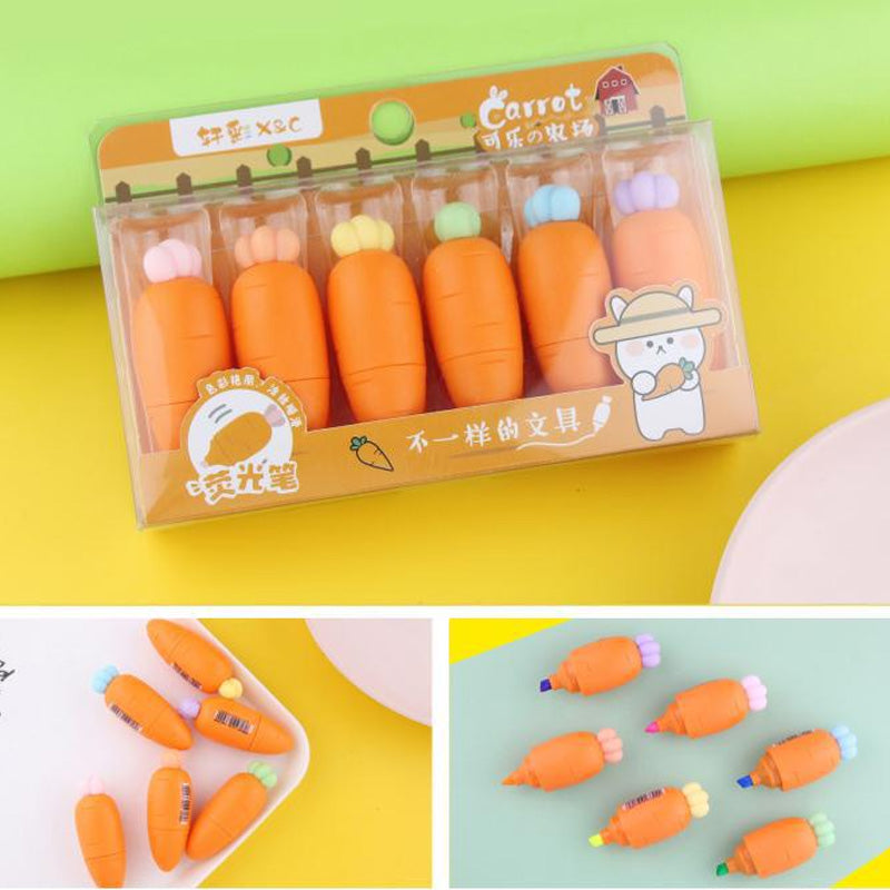 Komto Carrot Shape Highlighter Set