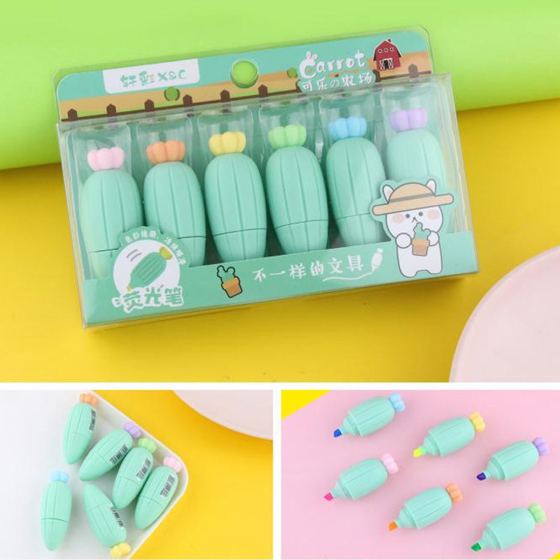 Komto Carrot Shape Highlighter Set – Lyikea