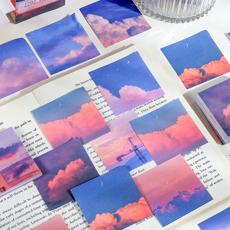 Beautiful Time Scenery Post-It Notepad 200/sheet