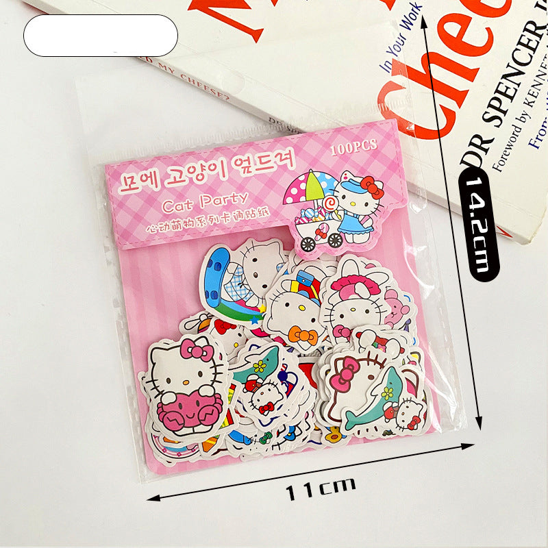 Mini Sanrio Liou Pre-Cut Sticker Pack of 100Pcs