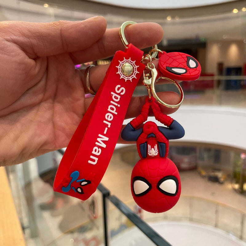 Spiderman Playful Pendant Keychain with Strap