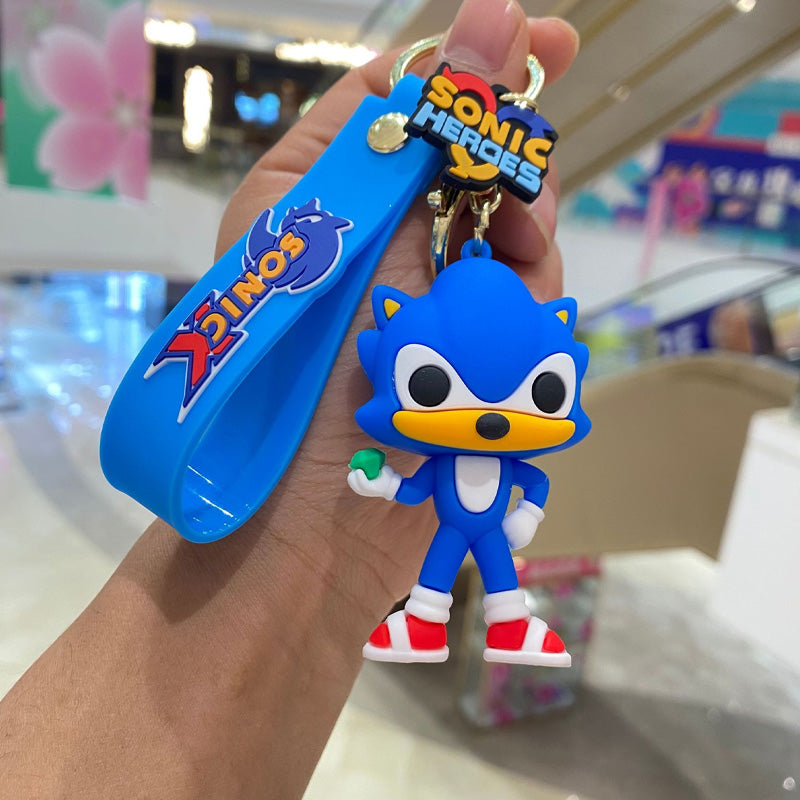 Sonic Keychain Updated Style with Strap