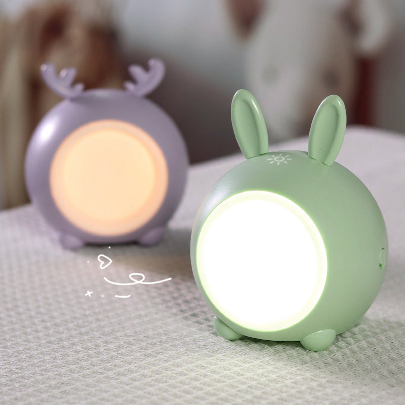 Bunny Head Portable Bedside Night Lamp