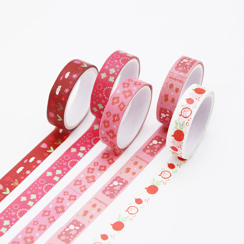 5pcs Printed Washi Masking Tape set