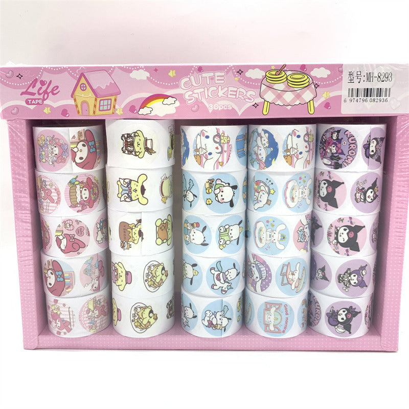 Sanrio Round Stickers Tape Roll