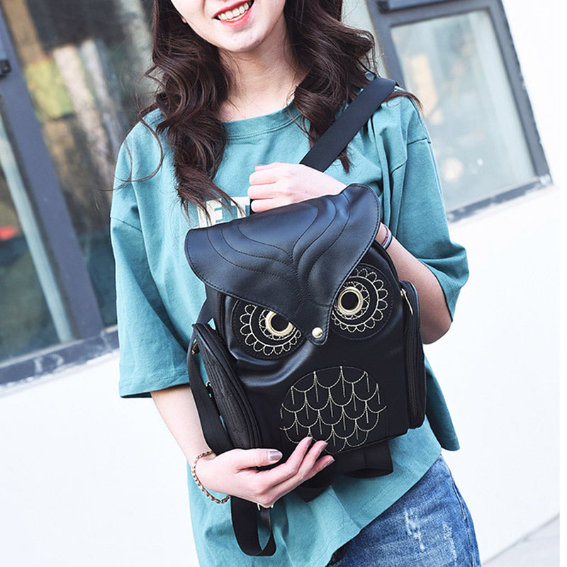 Korean Trend Owl Shape Women Backpack