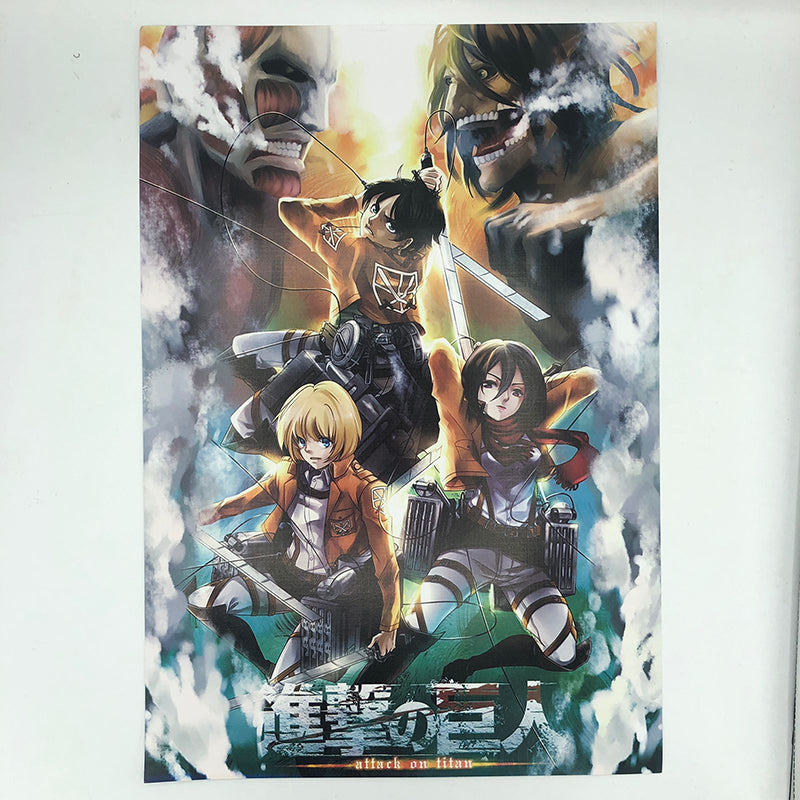 Attack On Titan AOT High Definition Vinyl Vibrant Color Poster