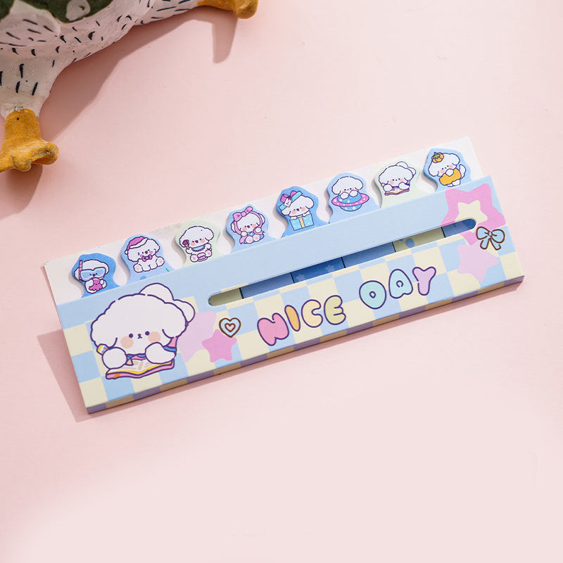 Cartoon Colorful Girly Sticky Notes Mini Bookmarks