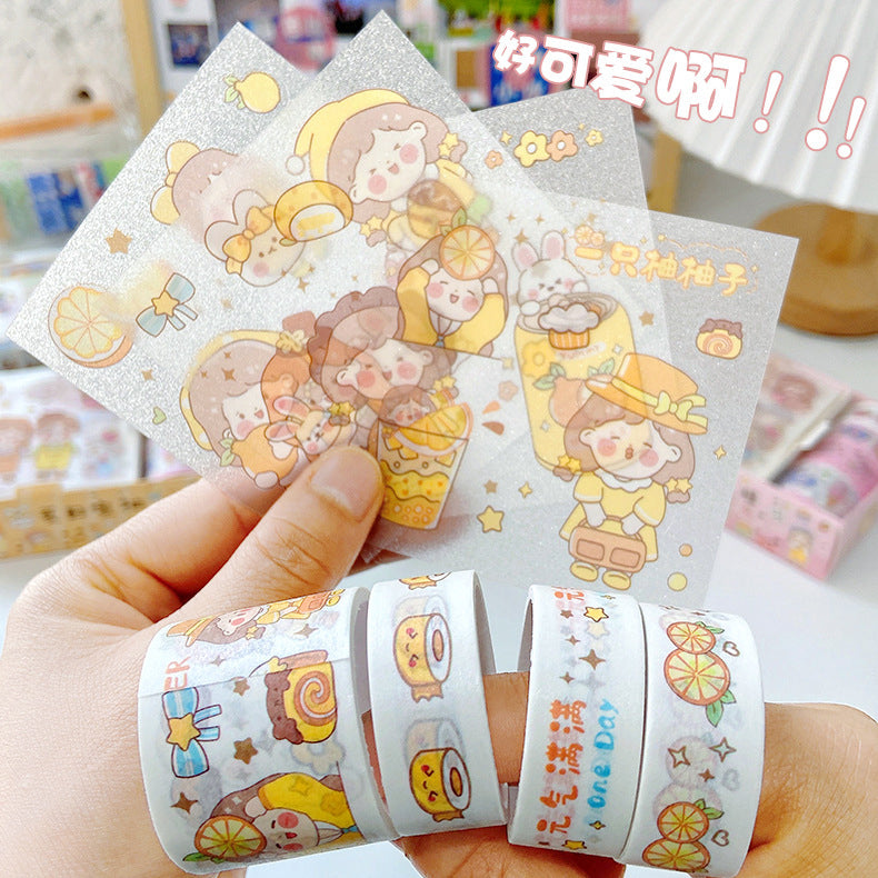 Kawaii Washi Tape & Sticker Box Set