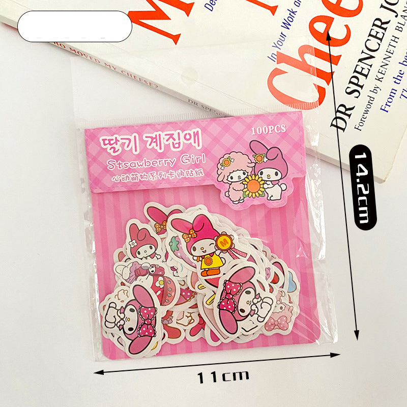 Mini Sanrio Liou Pre-Cut Sticker Pack of 100Pcs