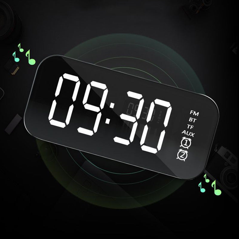 Subwoofer Mirror Wireless Bluetooth Alarm Clock