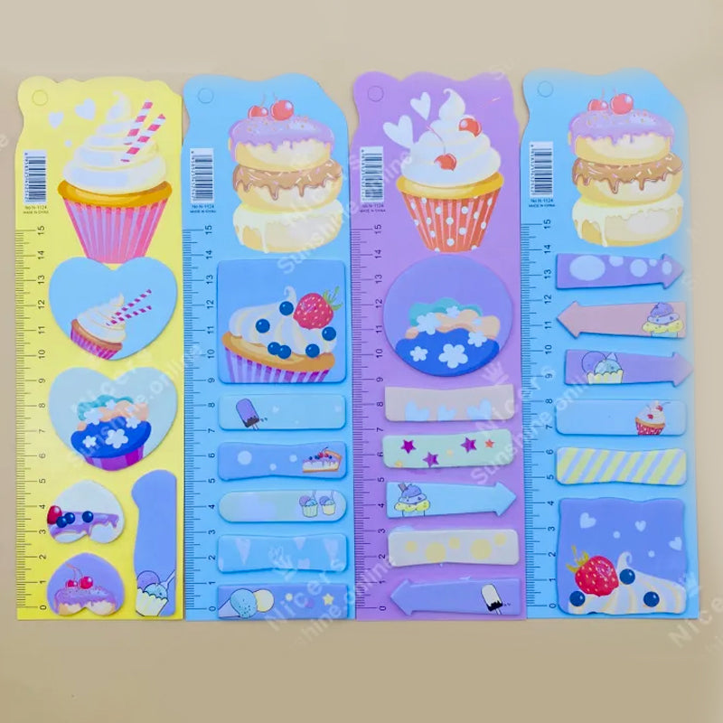 Unique Shape Cupcake Theme Sticky Notes