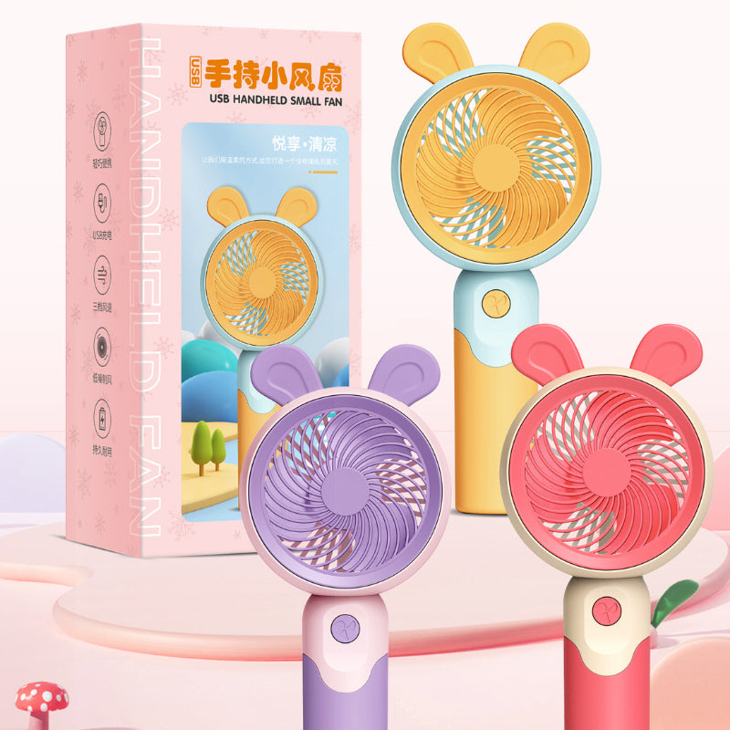USB Handheld Small Fan – Portable Mini Summer Fan for Kids & Travel