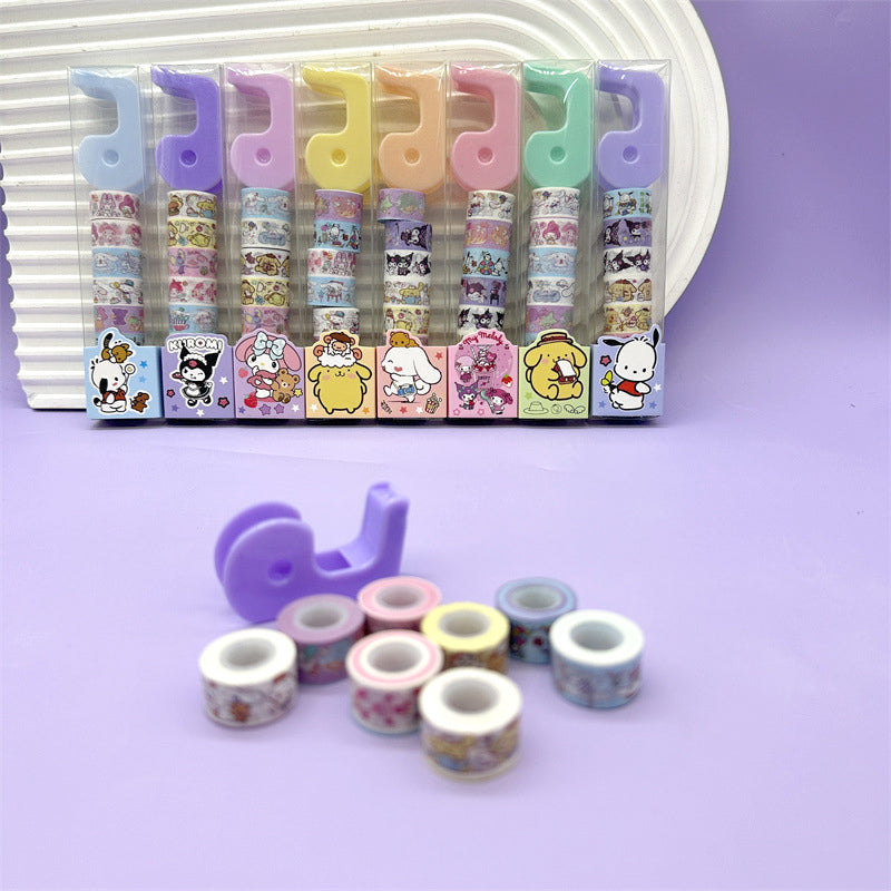 Hello Kitty Washi Tape Set of 8 Decorative Tapes