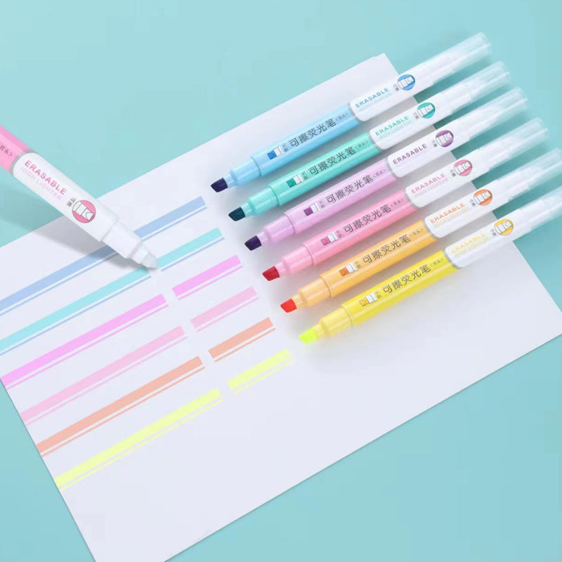 Double Headed Erasable Highlighter Markers