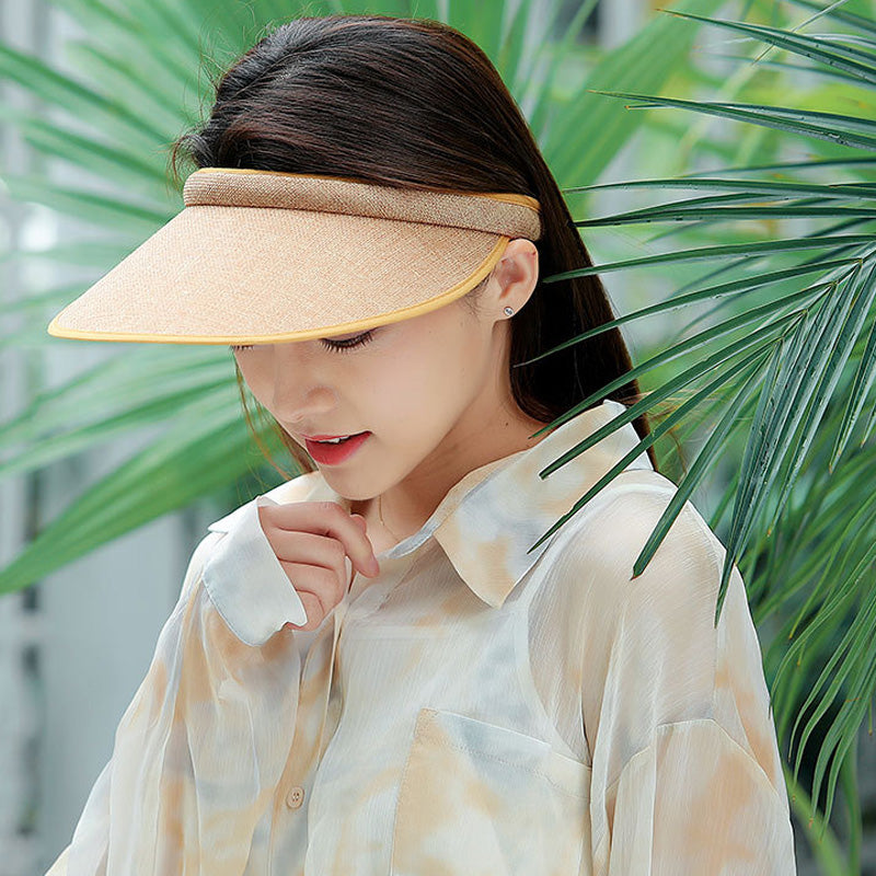 Fashion Twill Clip-On Sun Visor Hat
