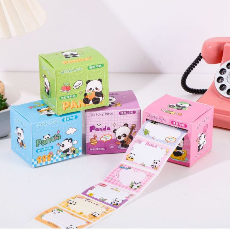 Capybara Sticky Notes Roll – Cartoon Tear-Off Memo Labels for Journaling & School