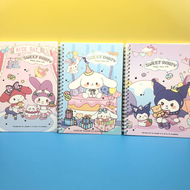 Sanrio Character Gold Foiled Matte Slim Notebook