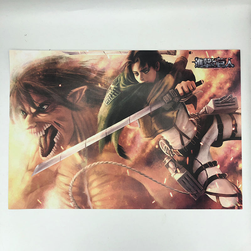 Attack On Titan AOT High Definition Vinyl Vibrant Color Poster