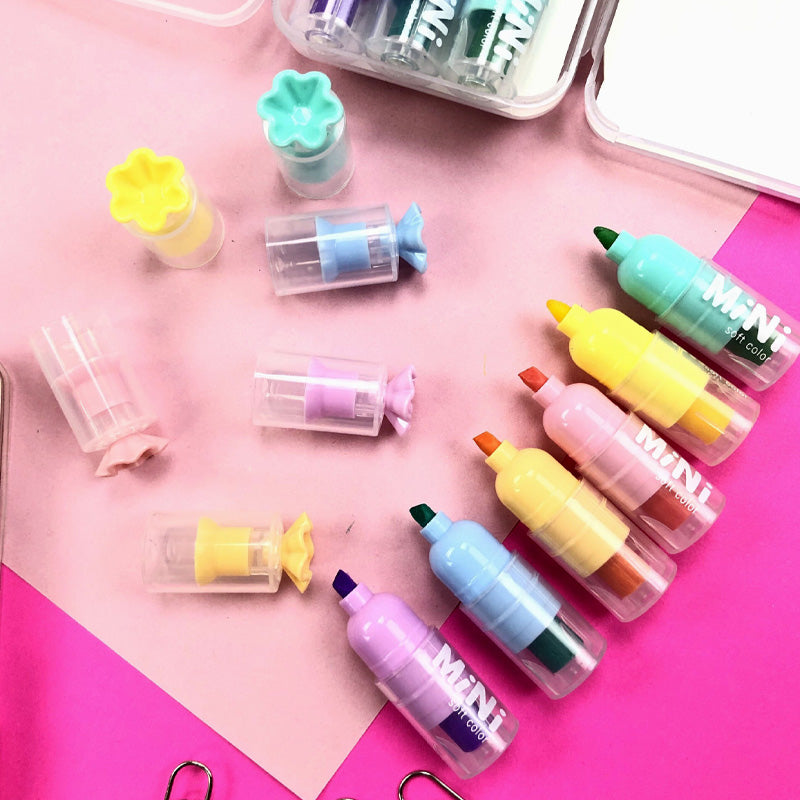 Mini Candy Color Plastic Highlighter