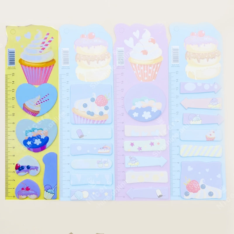 Unique Shape Cupcake Theme Sticky Notes