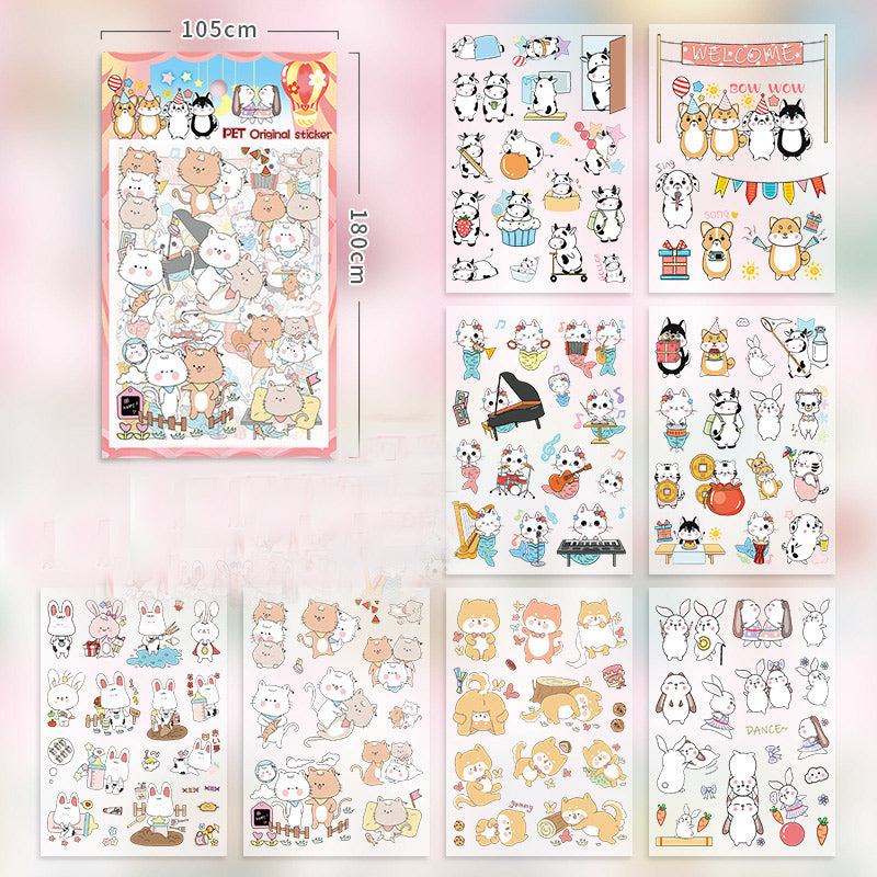 Japanese Ins Cute Cartoon Sticker Set