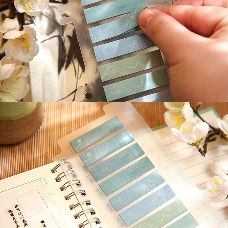 Japanese Vintage Printed Sticky Notes Bookmarks