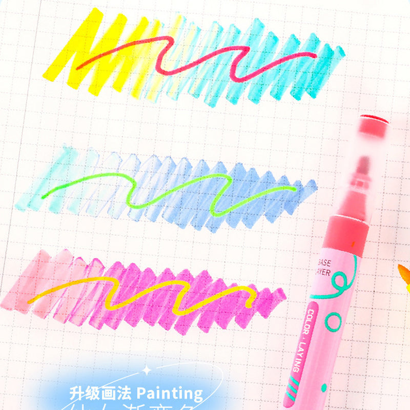 Double-Headed Colorful Highlighter Magic Markers