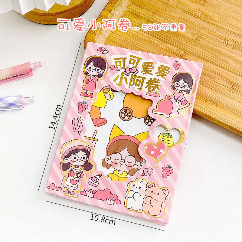 50 Pieces Korean Cartoon Paper Sticker Set