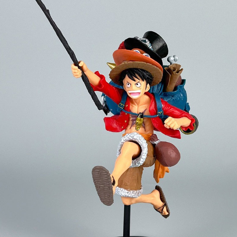 Premium One Piece Luffy Jumping Action Figure