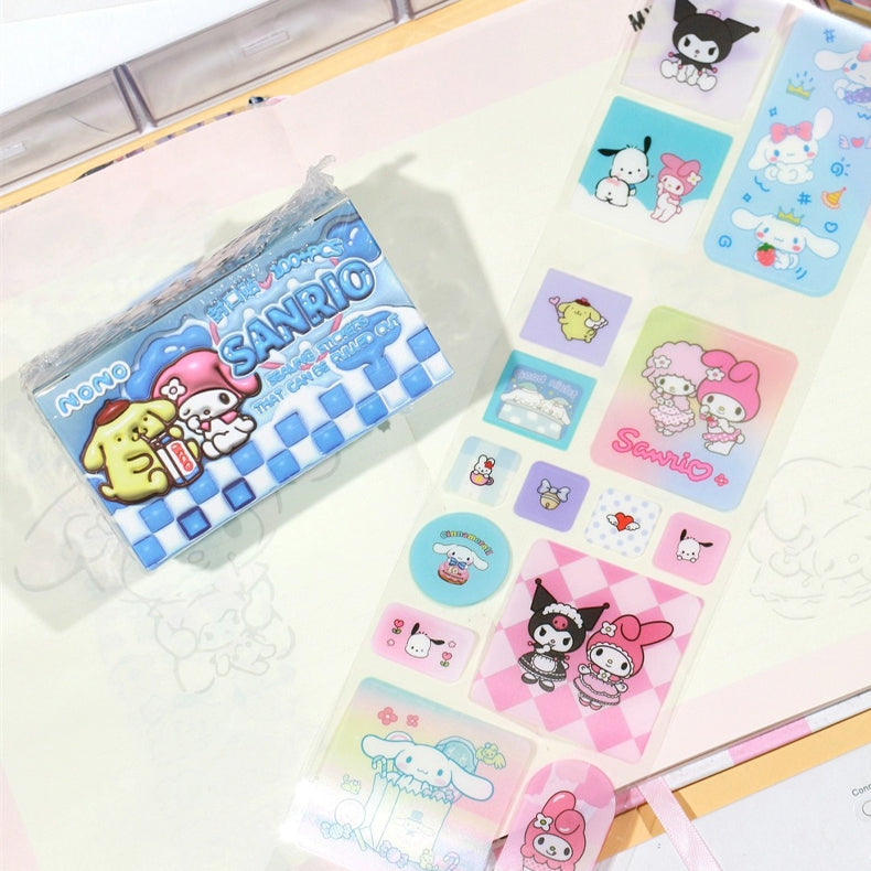 Boxed Pull-Out Pre Cut Sanrio Sticker Roll