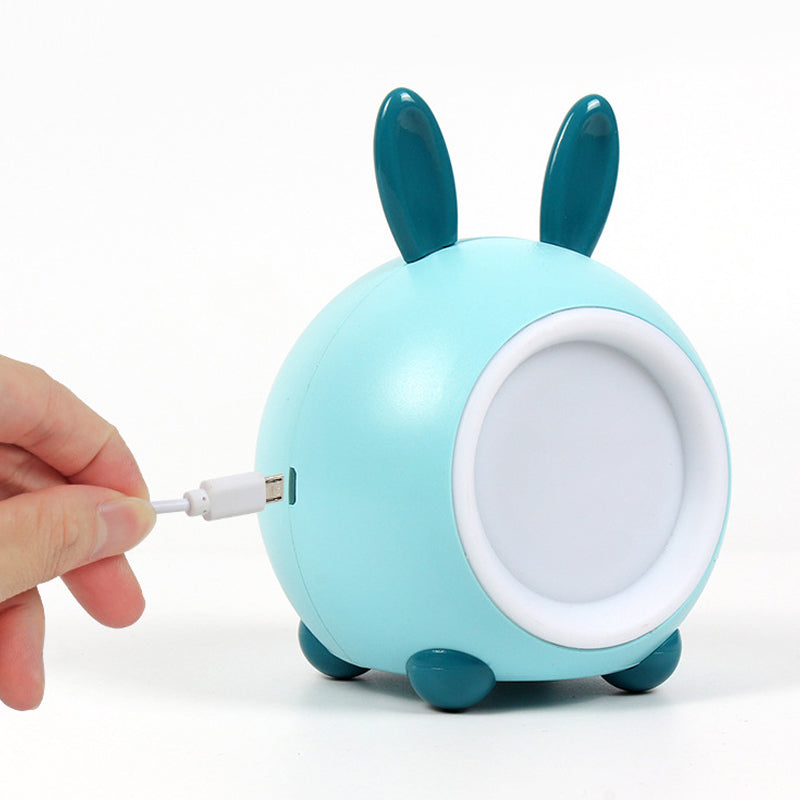 Bunny Head Portable Bedside Night Lamp