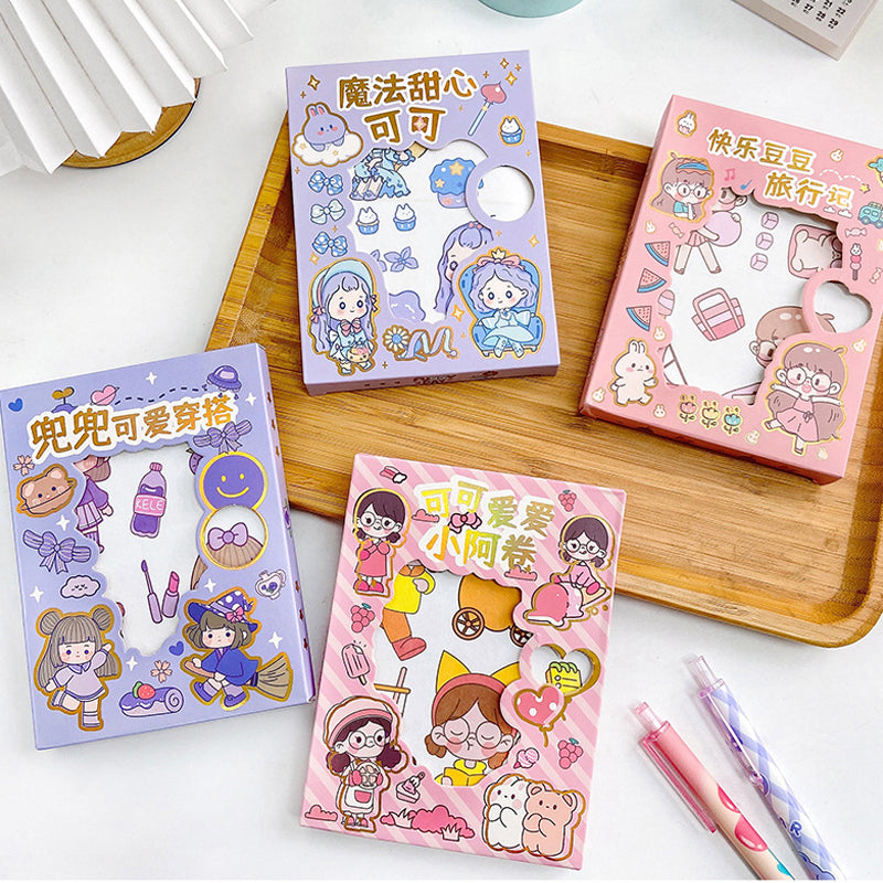 50 Pieces Korean Cartoon Paper Sticker Set