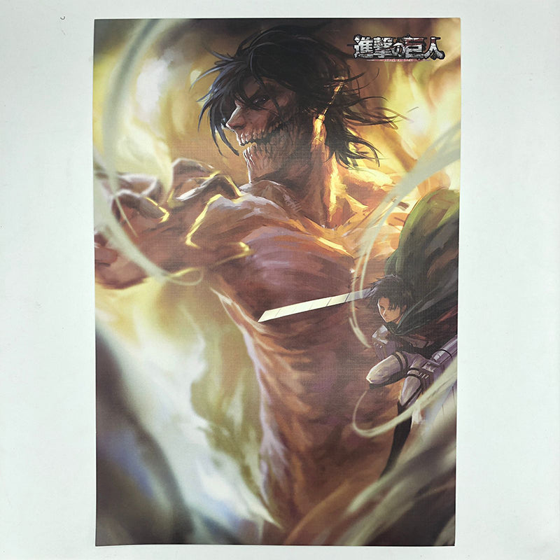 Attack On Titan AOT High Definition Vinyl Vibrant Color Poster