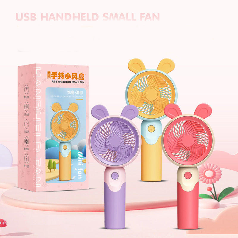 USB Handheld Small Fan – Portable Mini Summer Fan for Kids & Travel