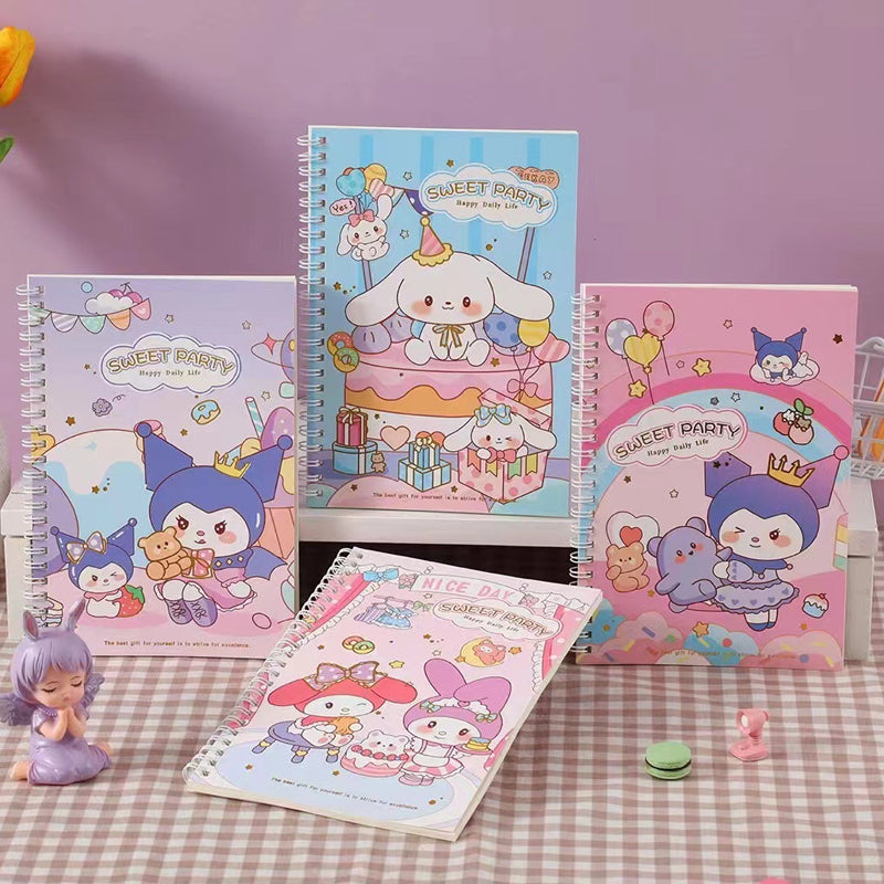 Sanrio Character Gold Foiled Matte Slim Notebook