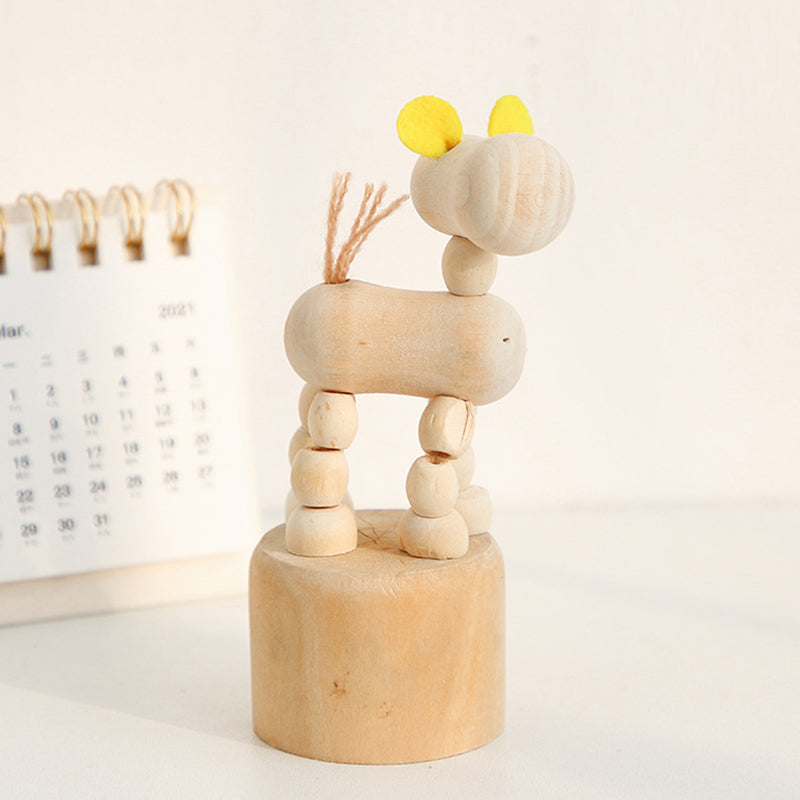 Wooden Animal Mini Desktop Creative Figures