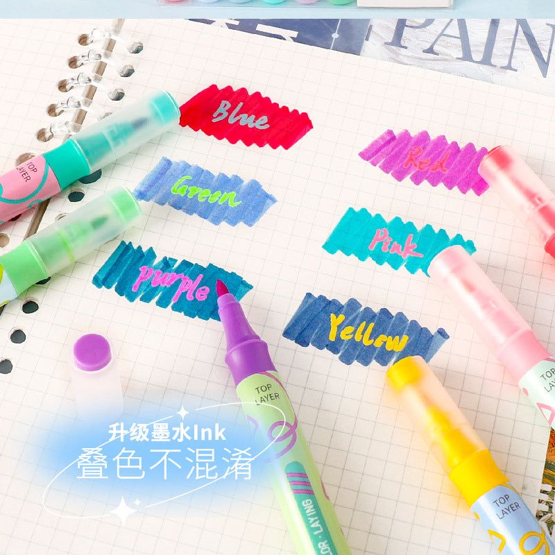 Double-Headed Colorful Highlighter Magic Markers